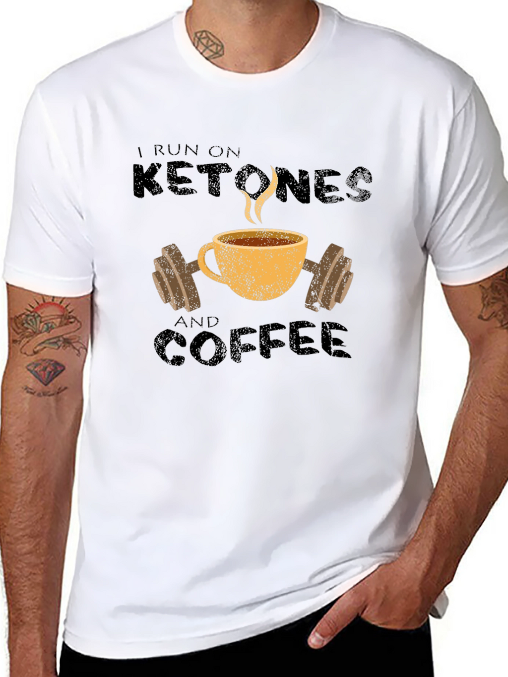 Ketones and Coffee T-Shirt - Gym Lover Tee