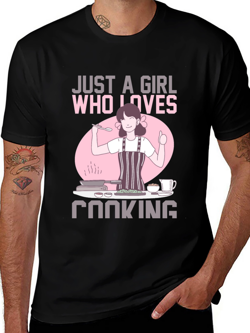 Just a Girl Who Loves Cooking T-Shirt