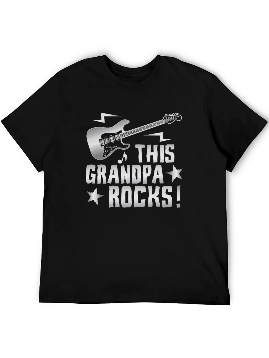 This Grandpa Rocks! Guitar Graphic T-Shirt