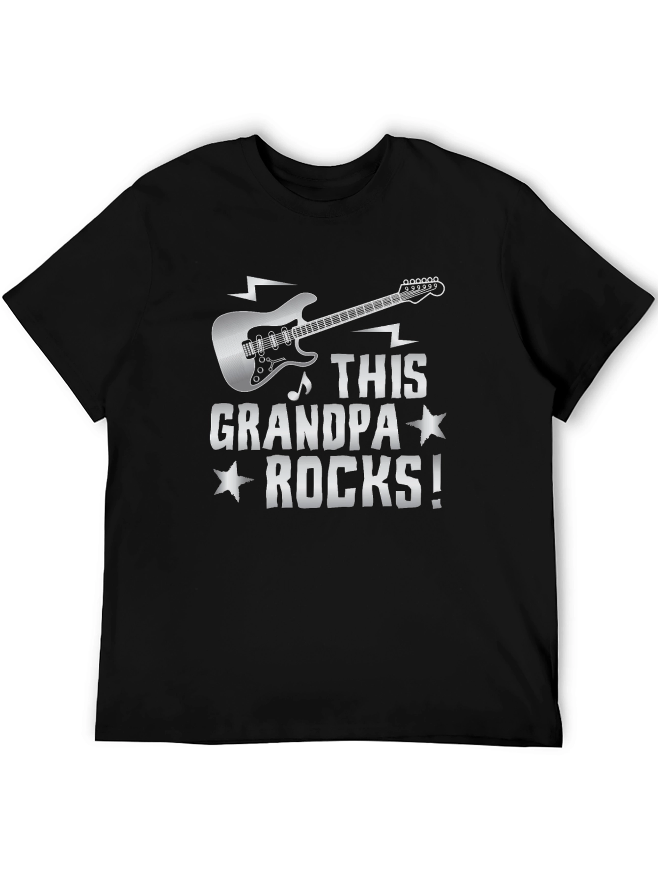 This Grandpa Rocks! Guitar Graphic T-Shirt