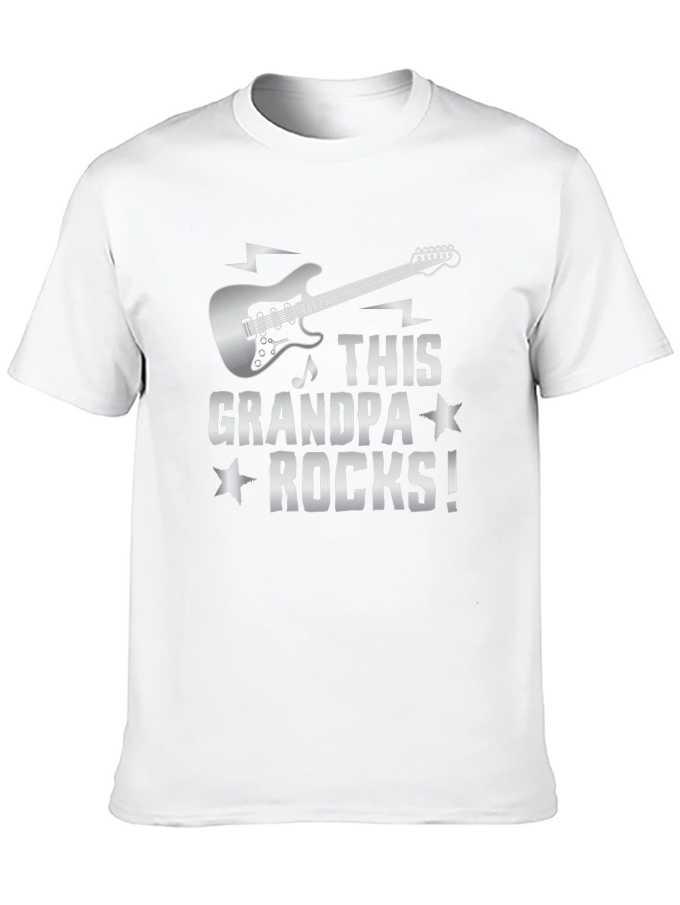 This Grandpa Rocks! Guitar Graphic T-Shirt