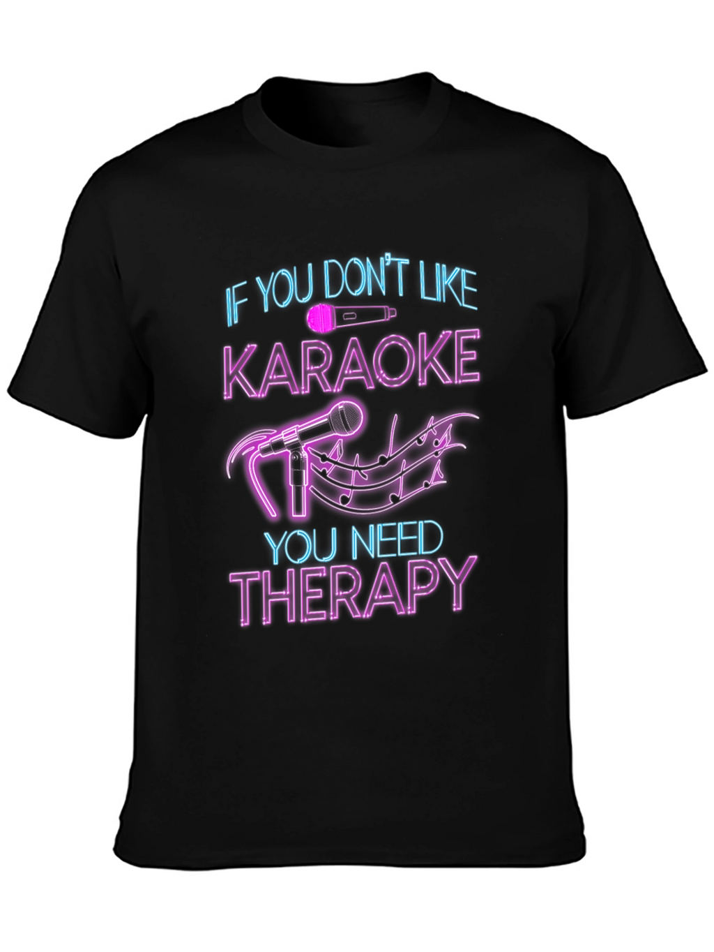 Karaoke Therapy T-Shirt - Funny Music Lover Tee