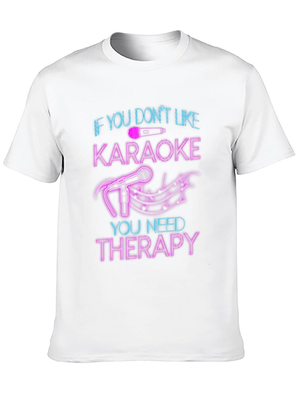 Karaoke Therapy T-Shirt - Funny Music Lover Tee