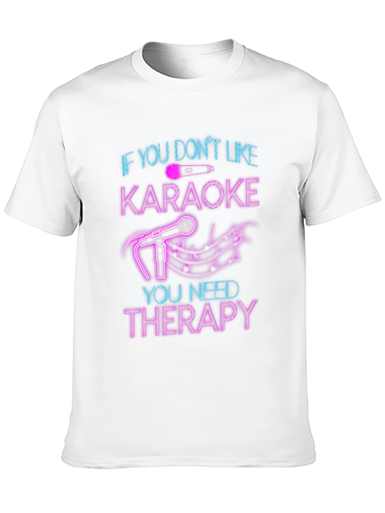 Karaoke Therapy T-Shirt - Funny Music Lover Tee