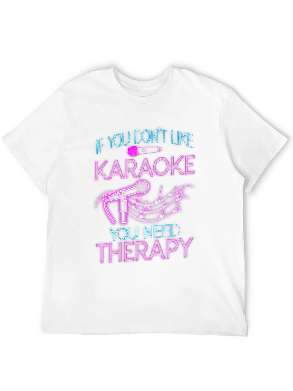 Karaoke Therapy T-Shirt - Funny Music Lover Tee
