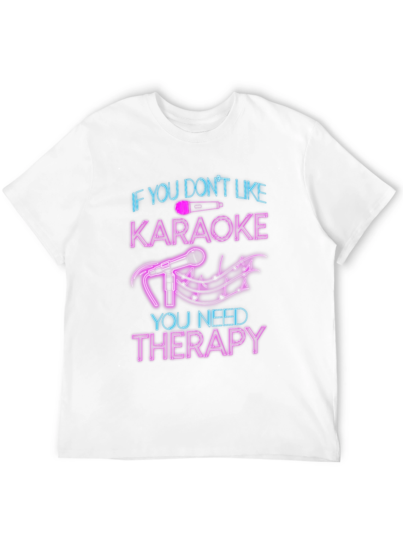 Karaoke Therapy T-Shirt - Funny Music Lover Tee