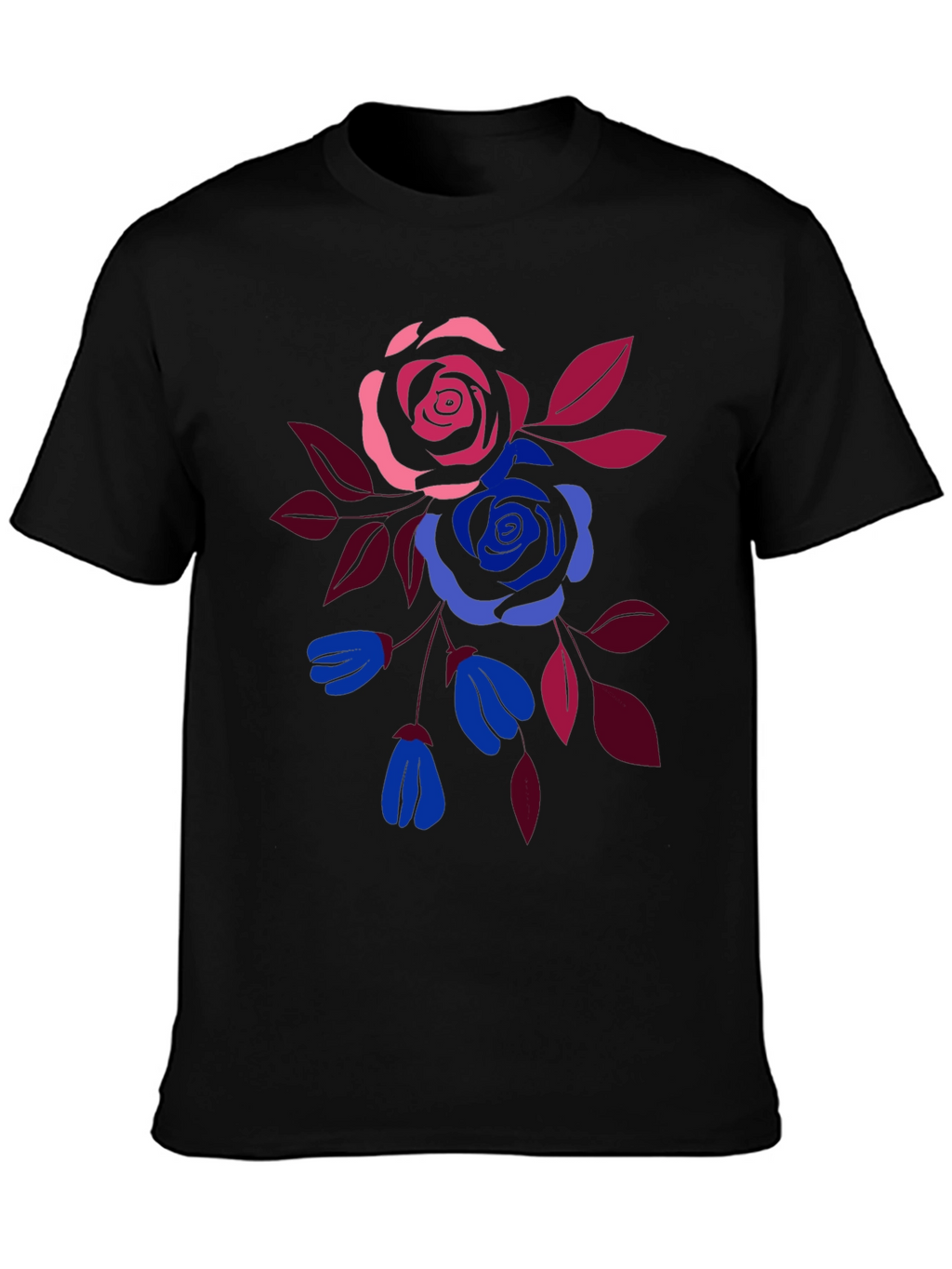 Floral Print Crew Neck T-Shirt