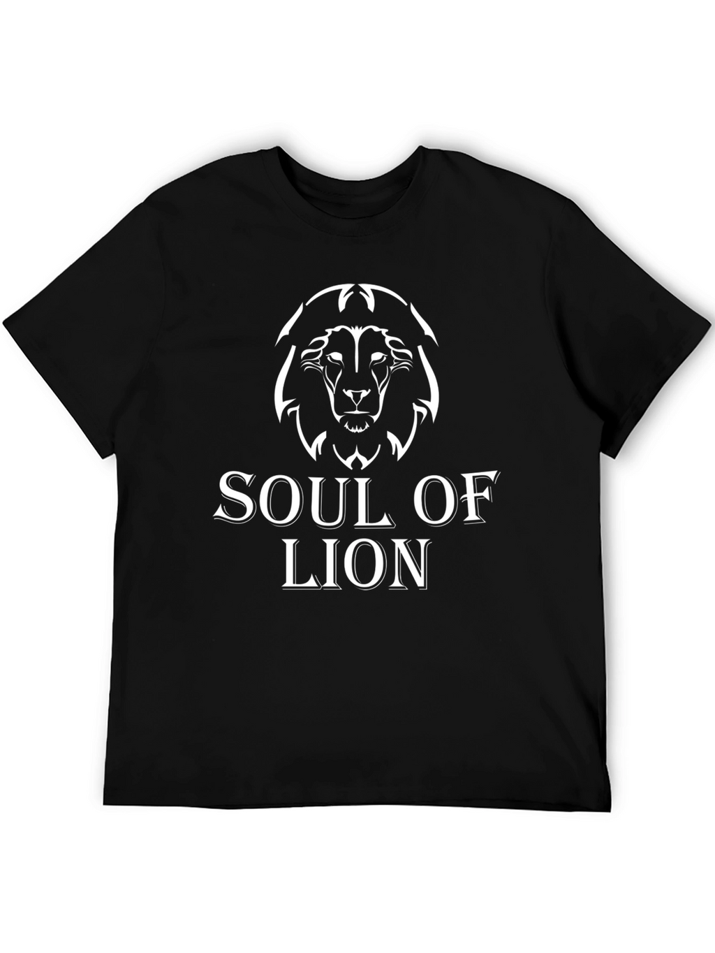 Soul of Lion Graphic Tee - Premium Black T-Shirt