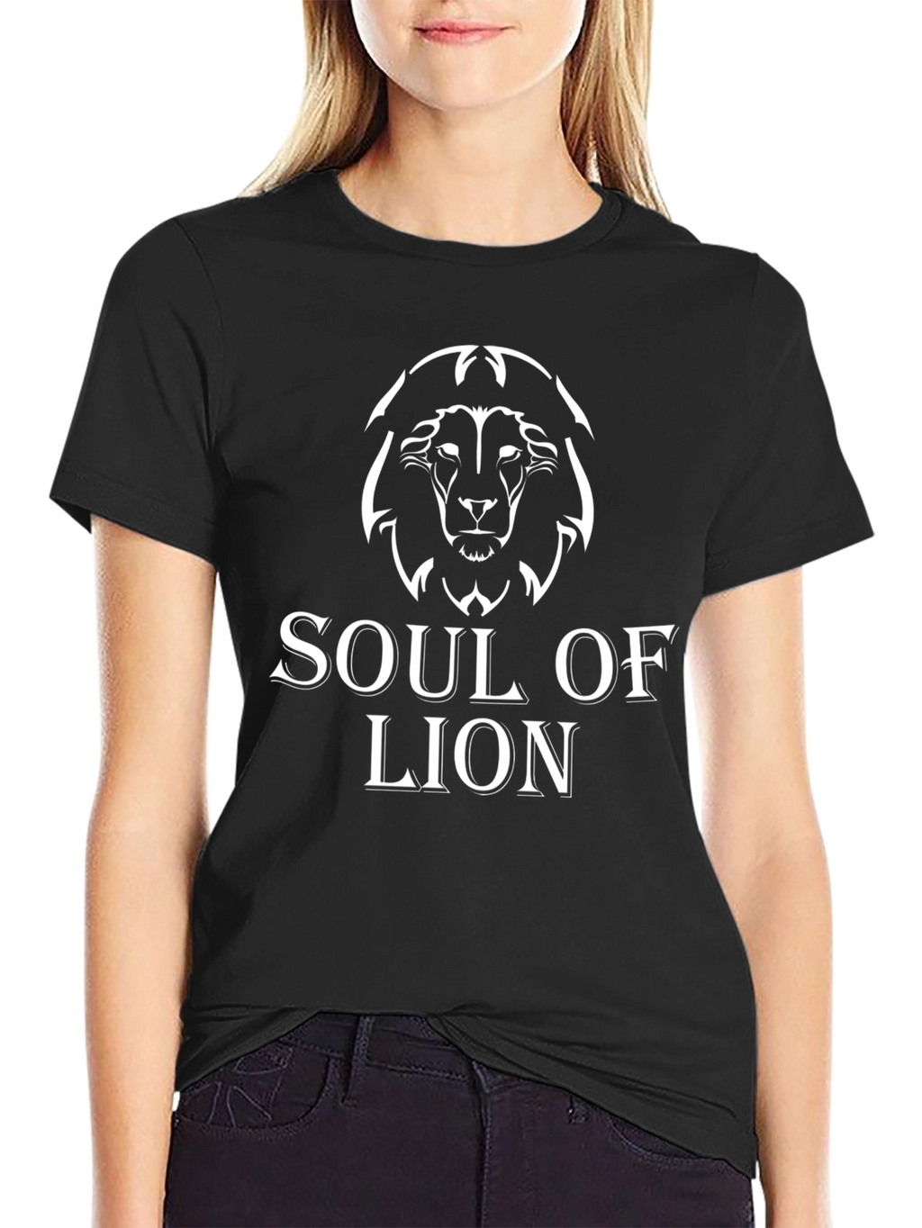 Soul of Lion Graphic Tee - Premium Black T-Shirt