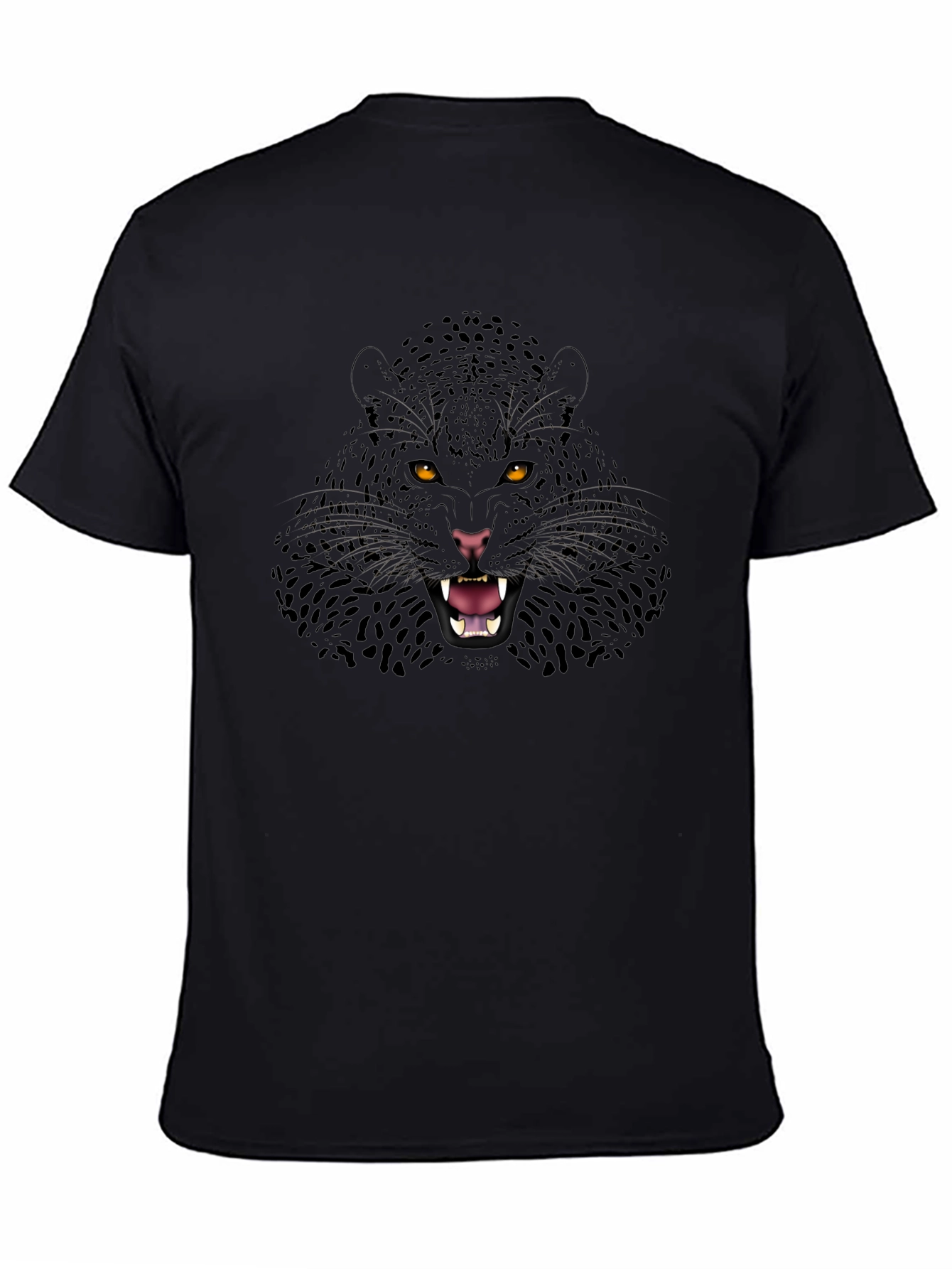 Black Panther Graphic Print Mens T-Shirt