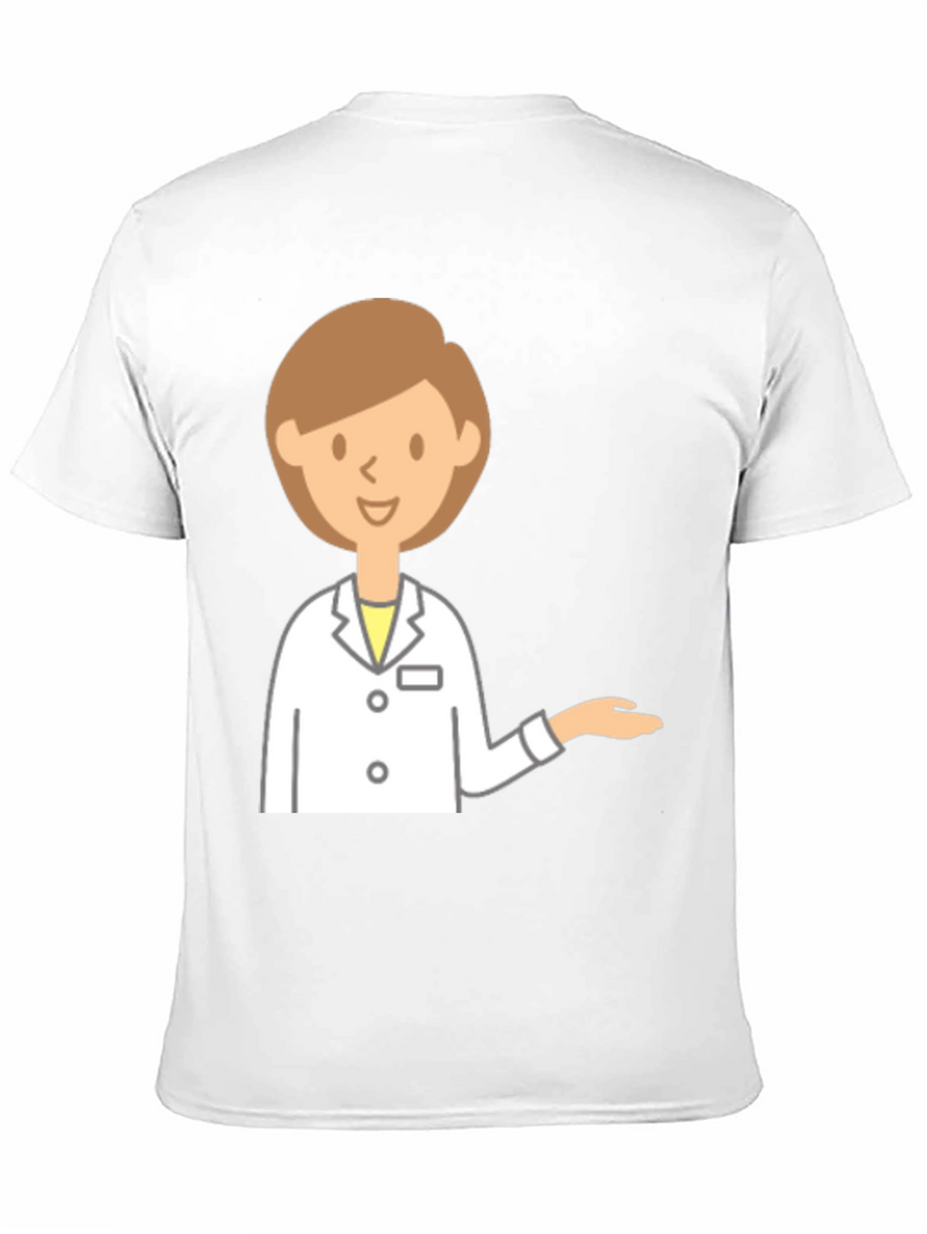 Doctor Cartoon Graphic Black T-Shirt