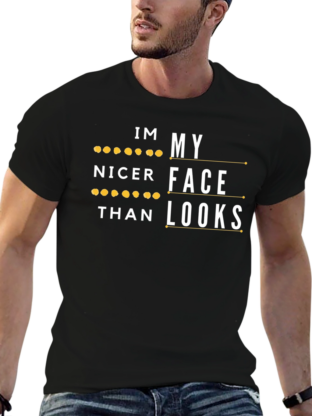 Im Nicer Than My Face Looks Graphic Tee