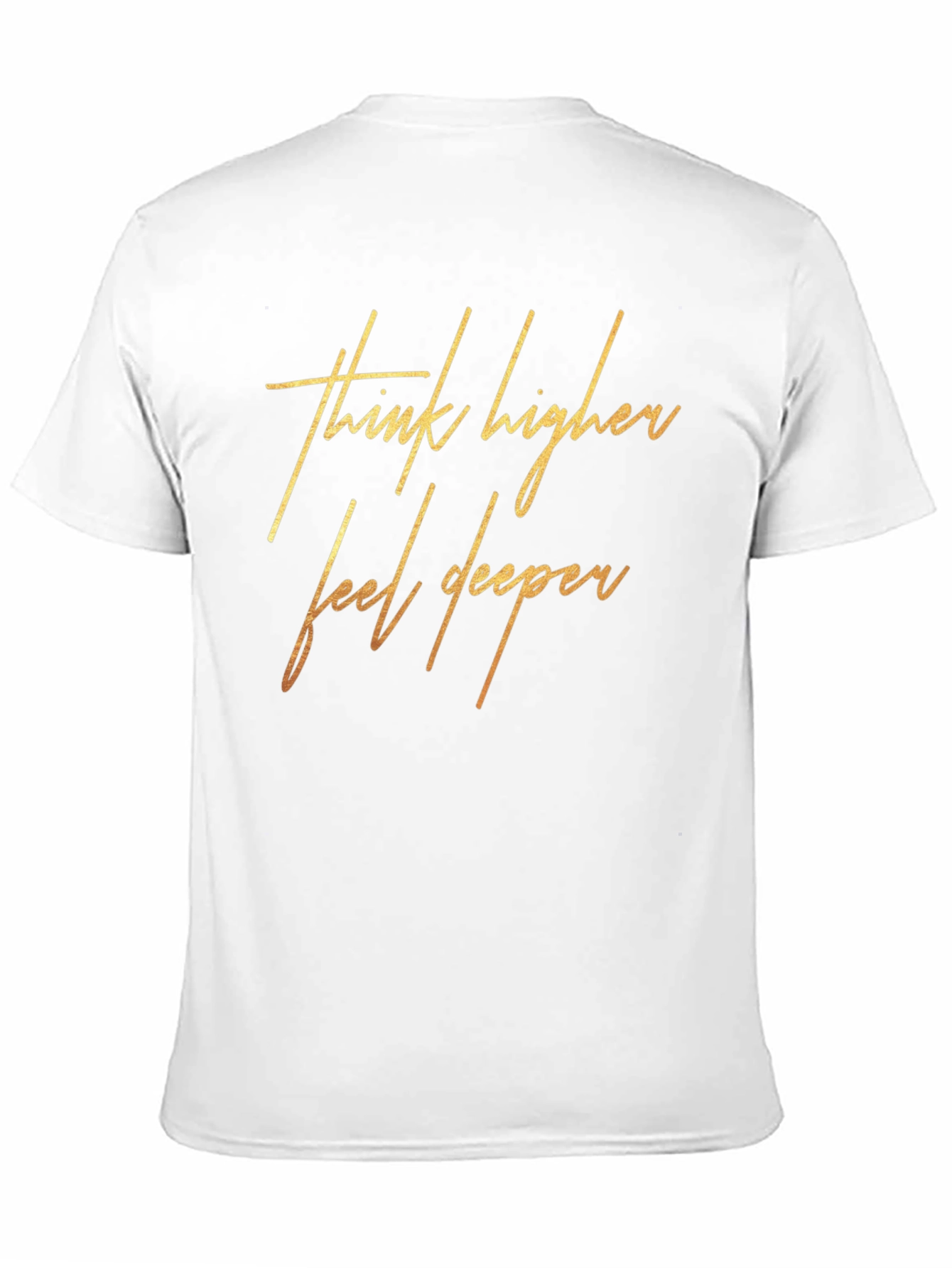 Think Higher Feel Deeper Black Graphic Tee