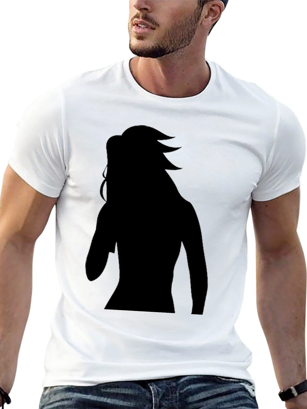 Silhouette Graphic Tee - Black Unisex T-Shirt