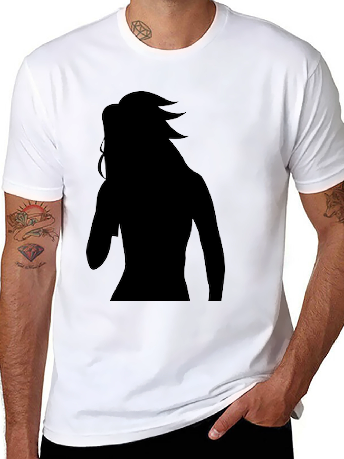 Silhouette Graphic Tee - Black Unisex T-Shirt