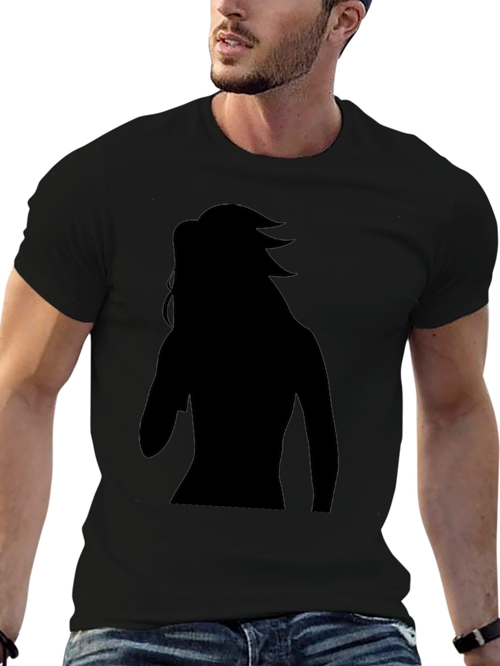 Silhouette Graphic Tee - Black Unisex T-Shirt