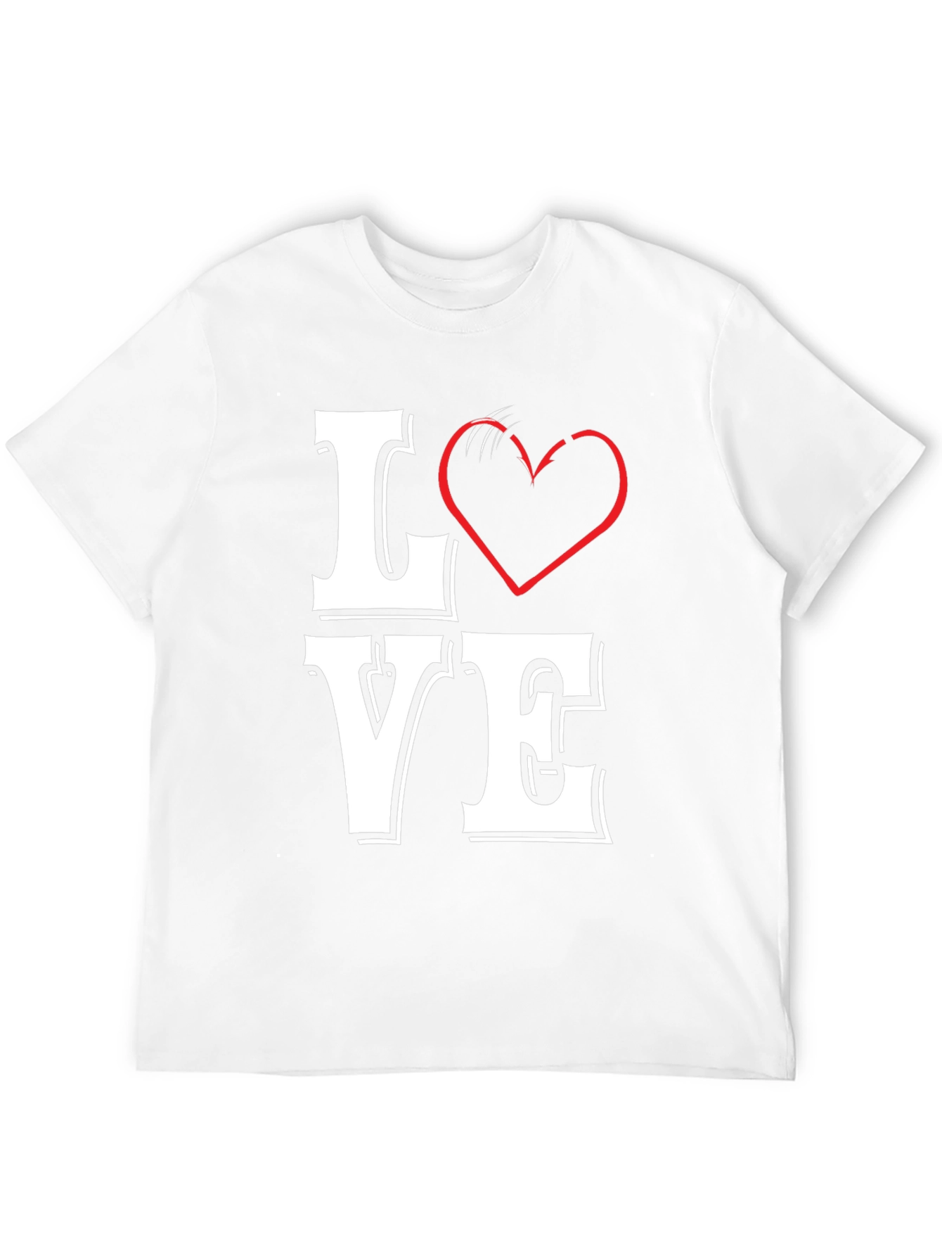 LOVE Graphic Tee - Black Cotton Blend