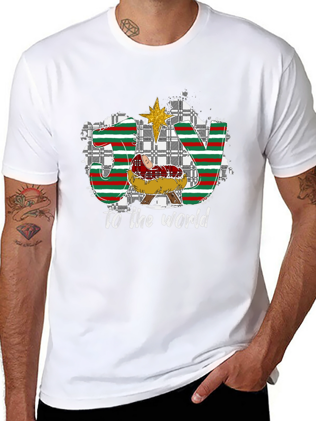 Joy To The World Nativity Christmas T-Shirt