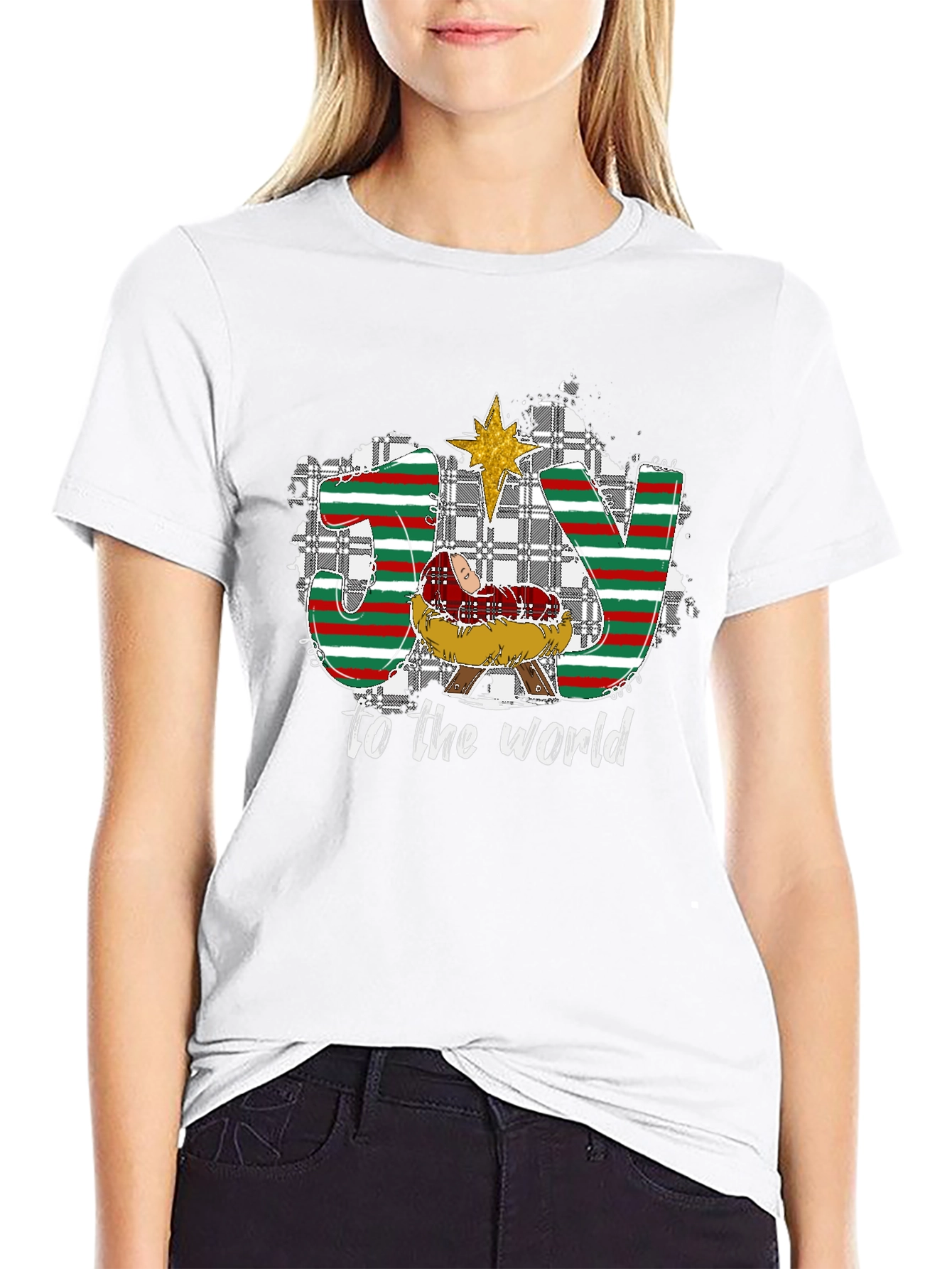 Joy To The World Nativity Christmas T-Shirt