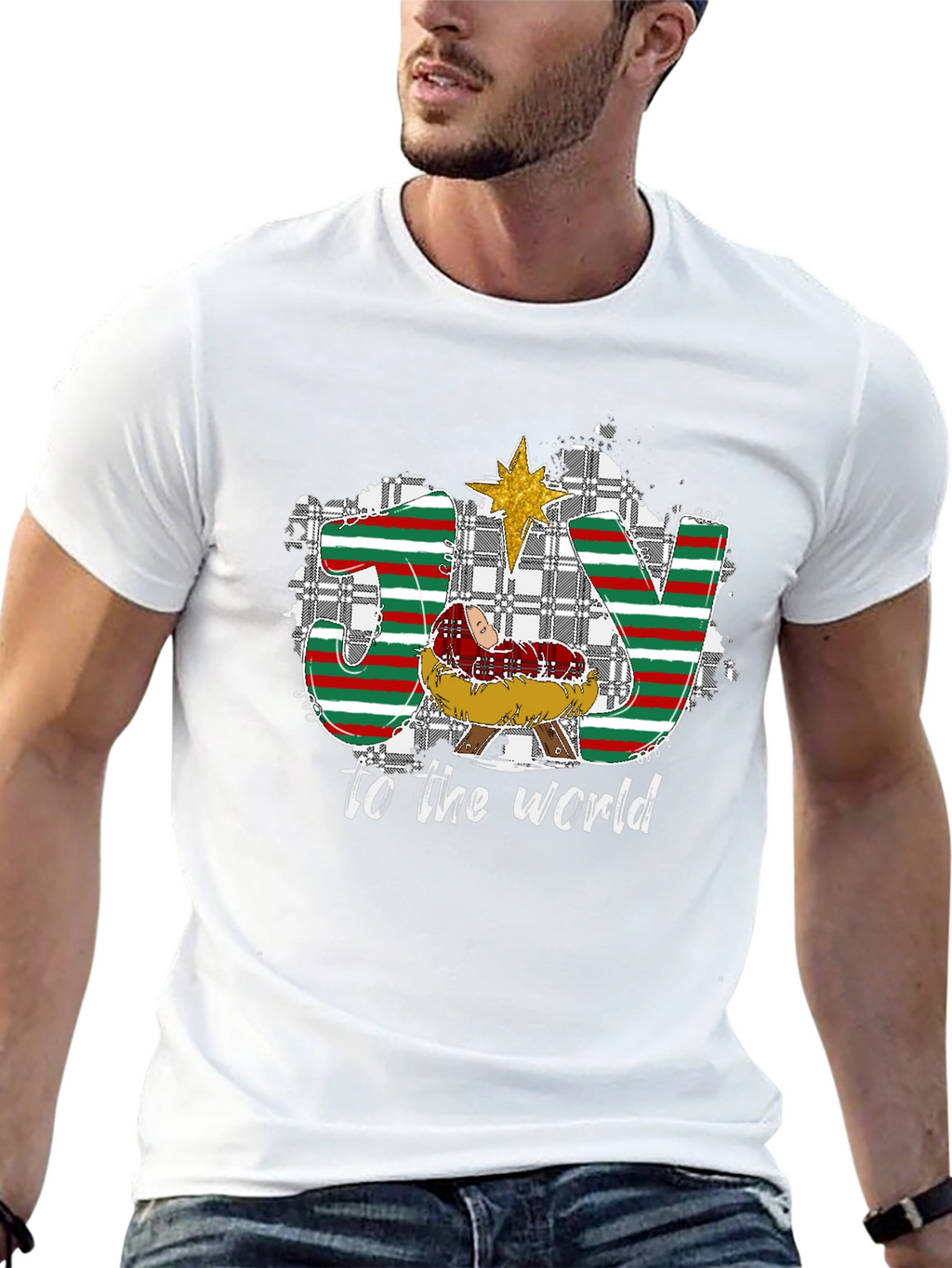 Joy To The World Nativity Christmas T-Shirt