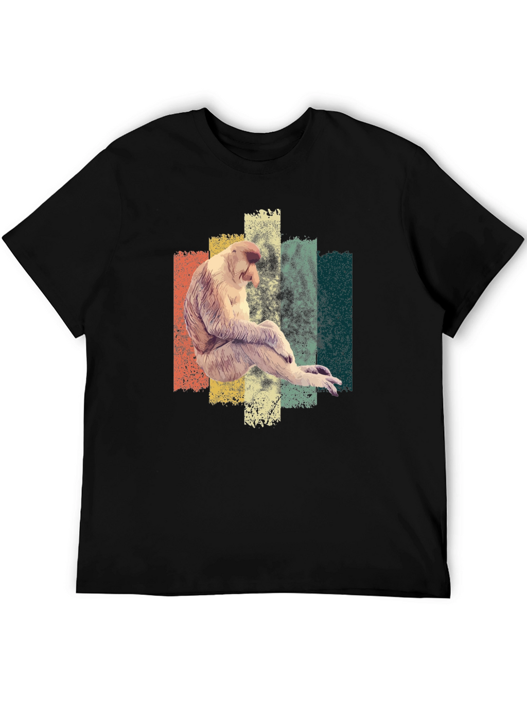 Proboscis Monkey T-Shirt - Retro Style