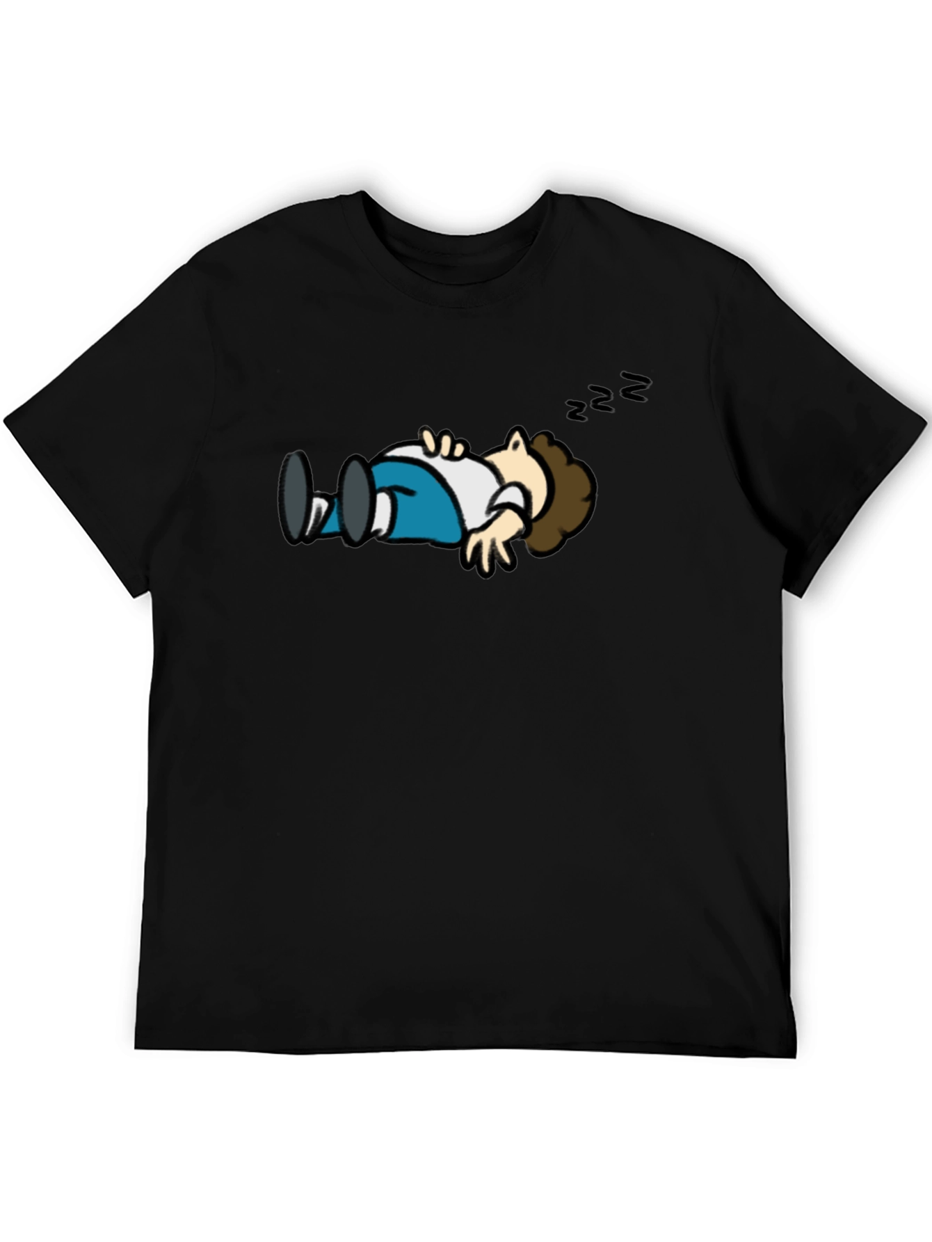 Cartoon Sleeping T-Shirt - Funny Graphic Tee
