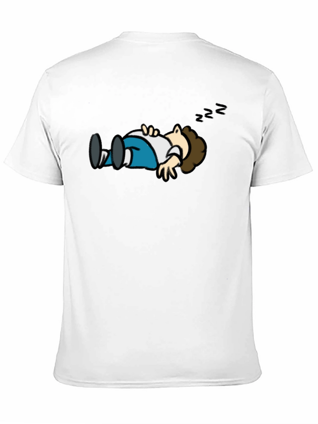 Cartoon Sleeping T-Shirt - Funny Graphic Tee