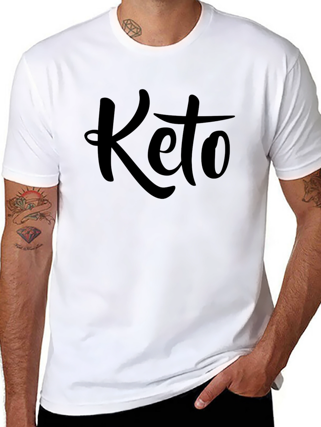 Keto Graphic Tee - Black Casual Fit