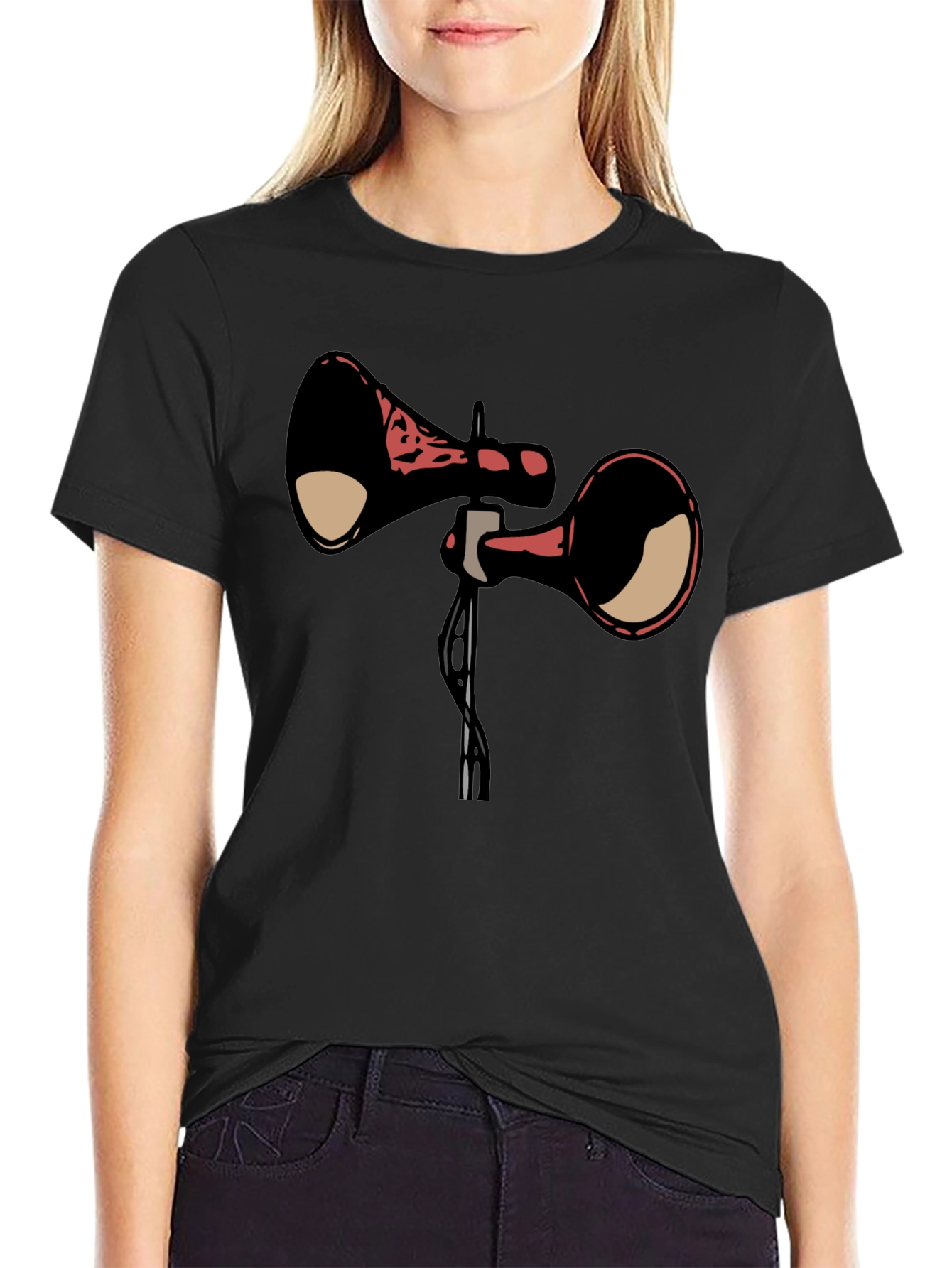 Siren Head Graphic Tee - Creepy Horror Fan Shirt