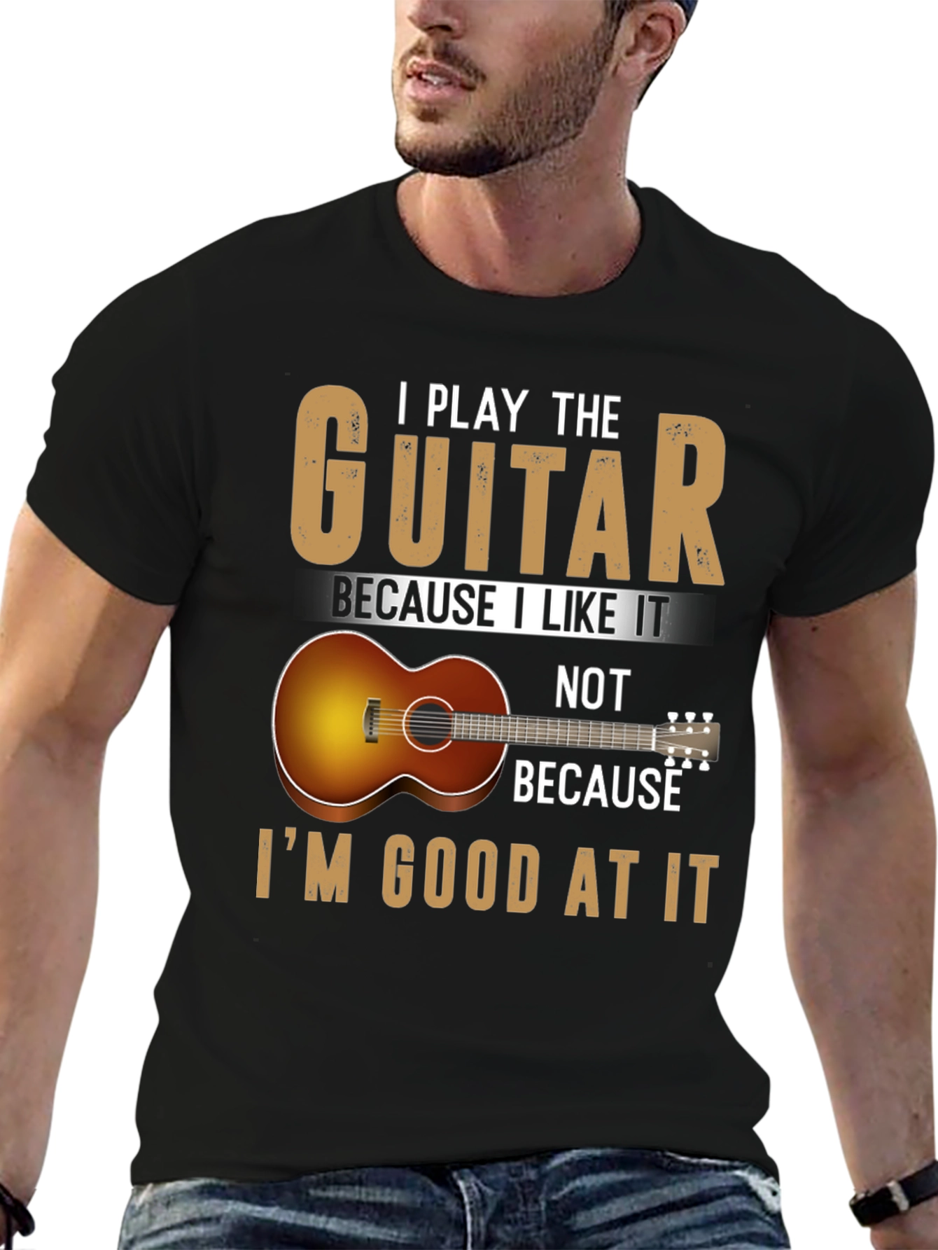 Guitarist Tee: I Play Because I Like It