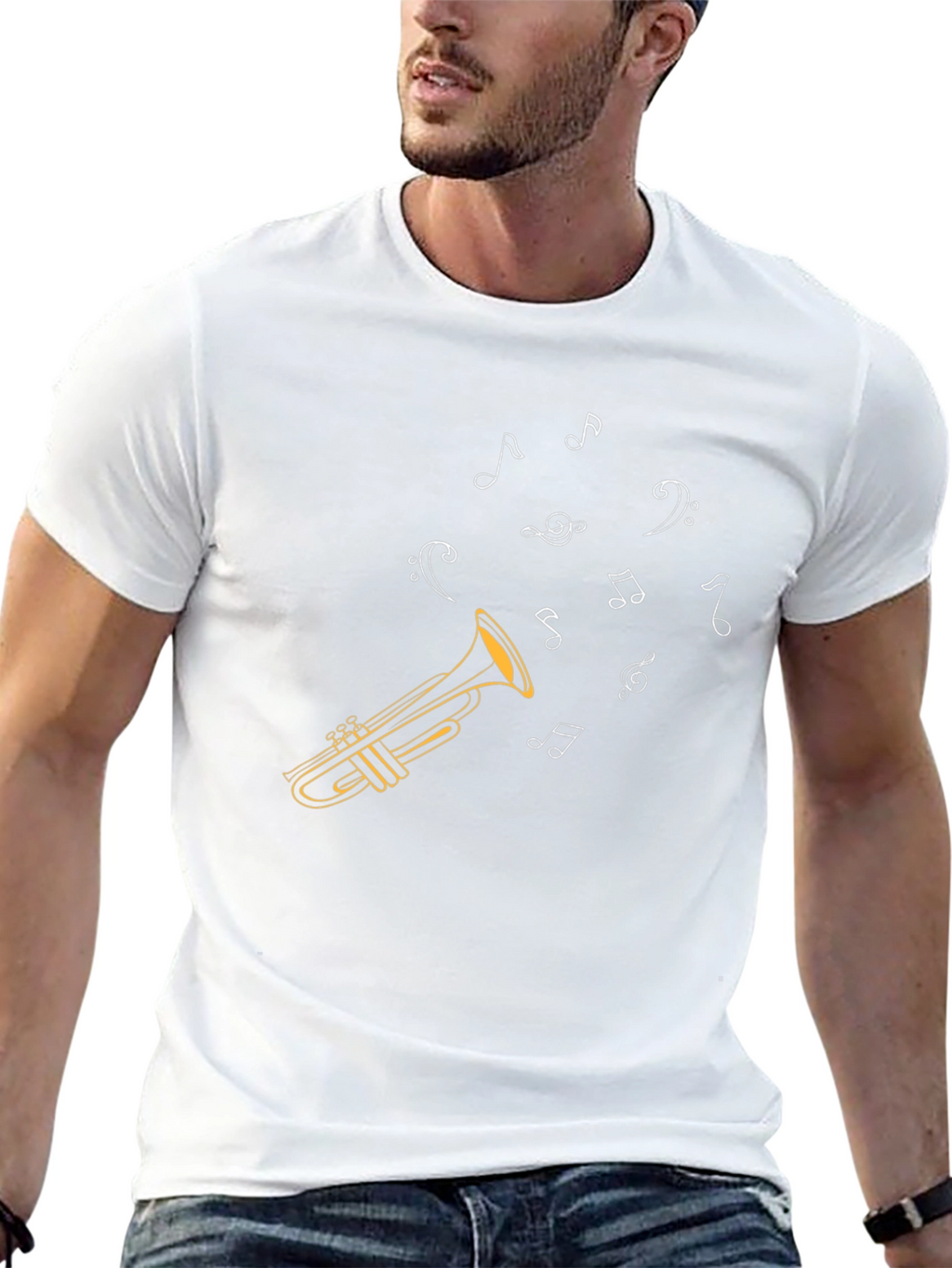 Musical Trumpet Graphic T-Shirt