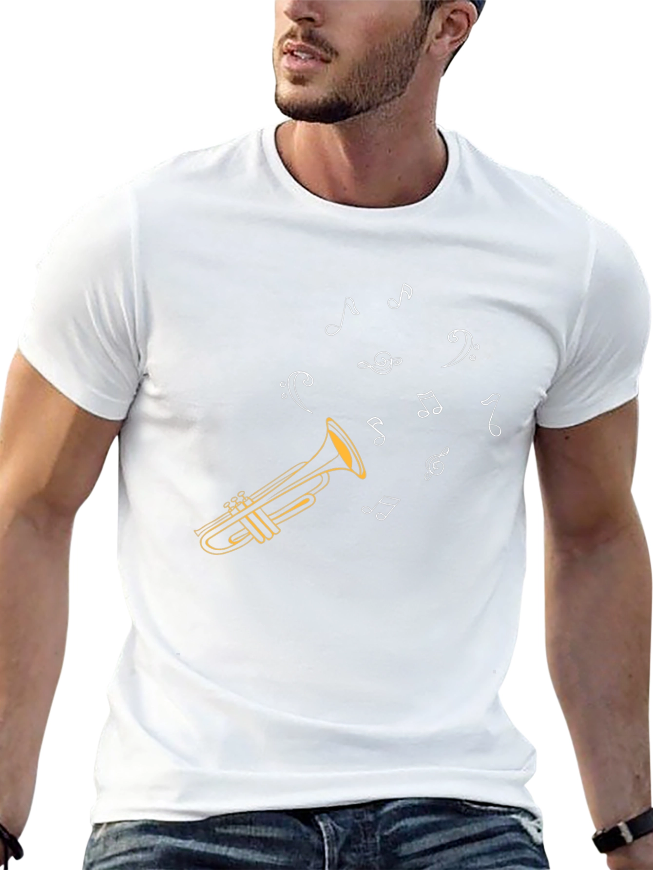 Musical Trumpet Graphic T-Shirt