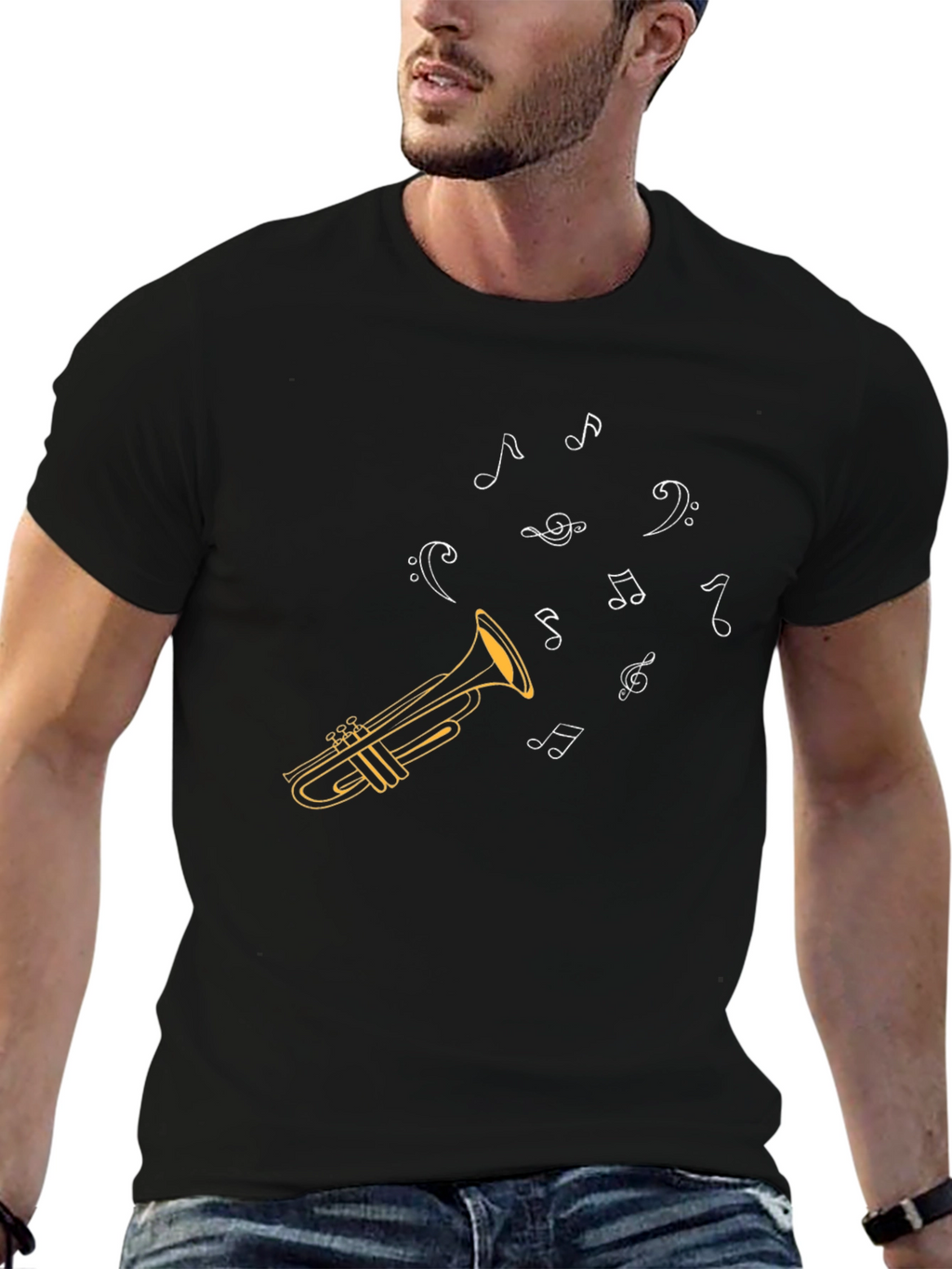 Musical Trumpet Graphic T-Shirt