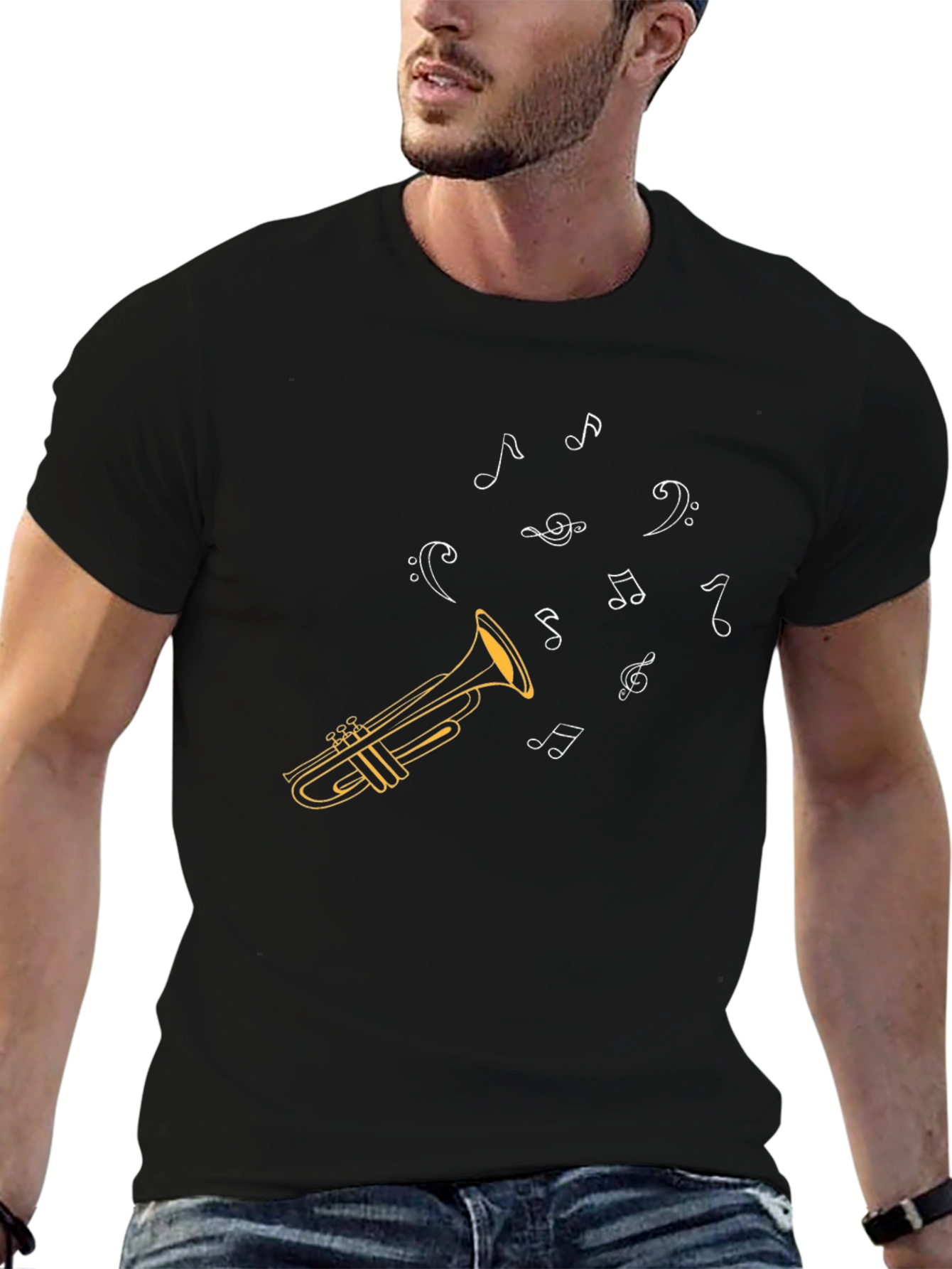 Musical Trumpet Graphic T-Shirt