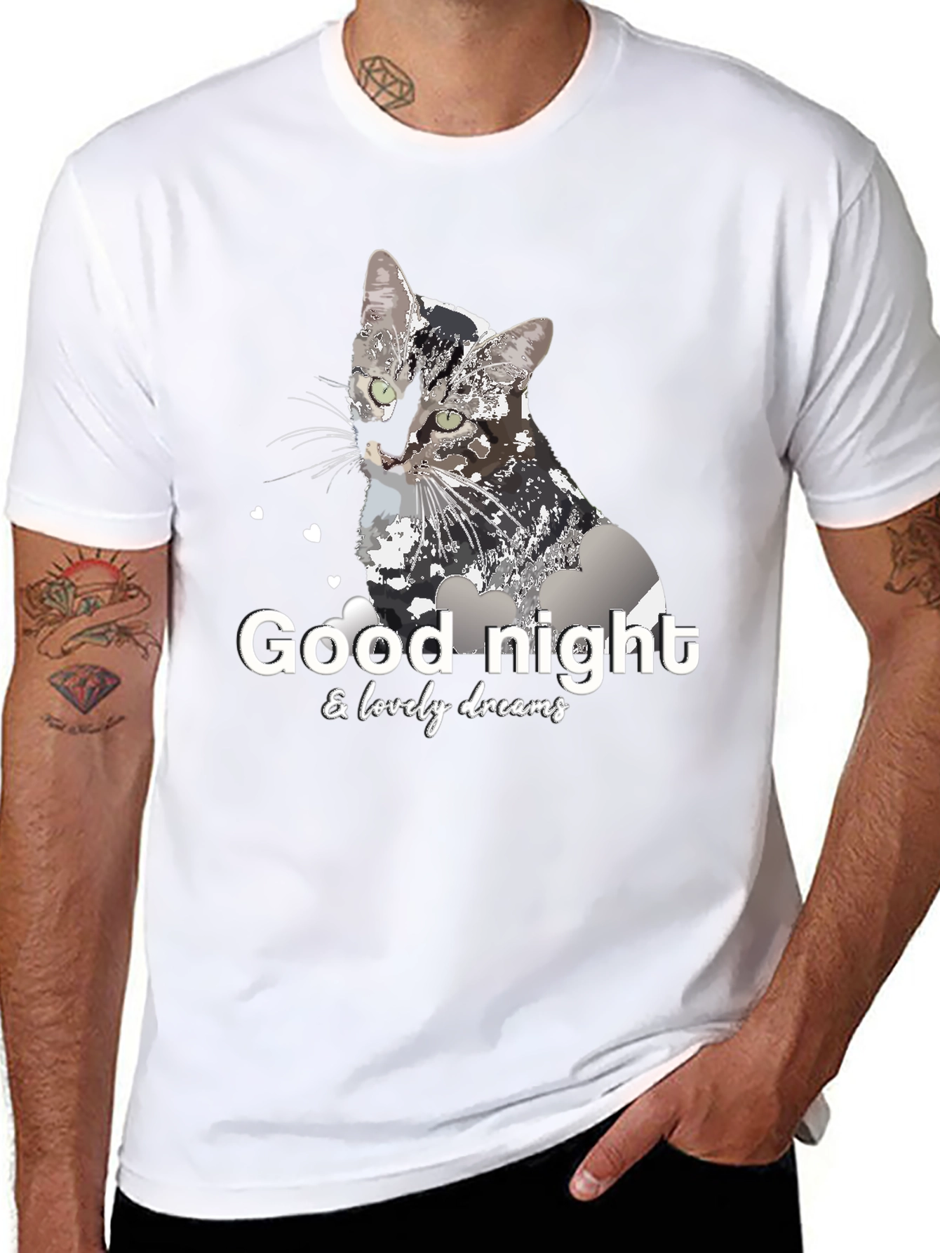 Good Night Cat T-Shirt