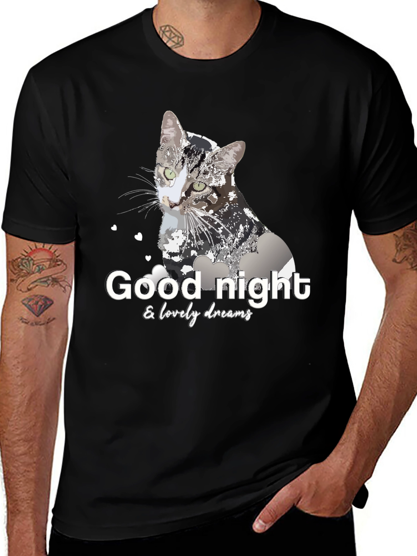 Good Night Cat T-Shirt