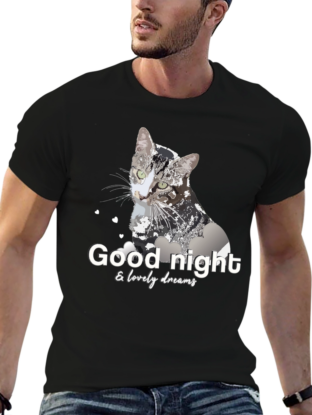 Good Night Cat T-Shirt