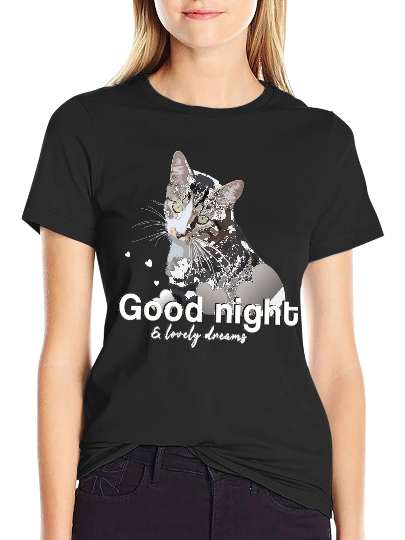 Good Night Cat T-Shirt