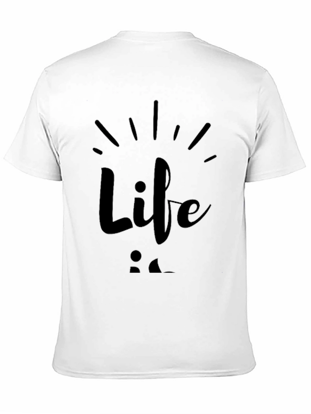 Life is Good Black Graphic T-Shirt