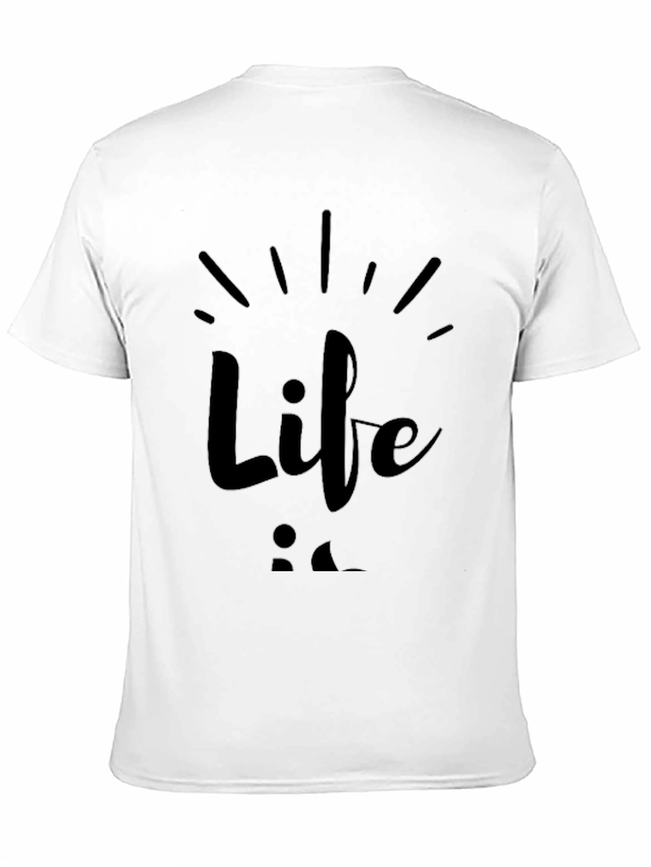 Life is Good Black Graphic T-Shirt