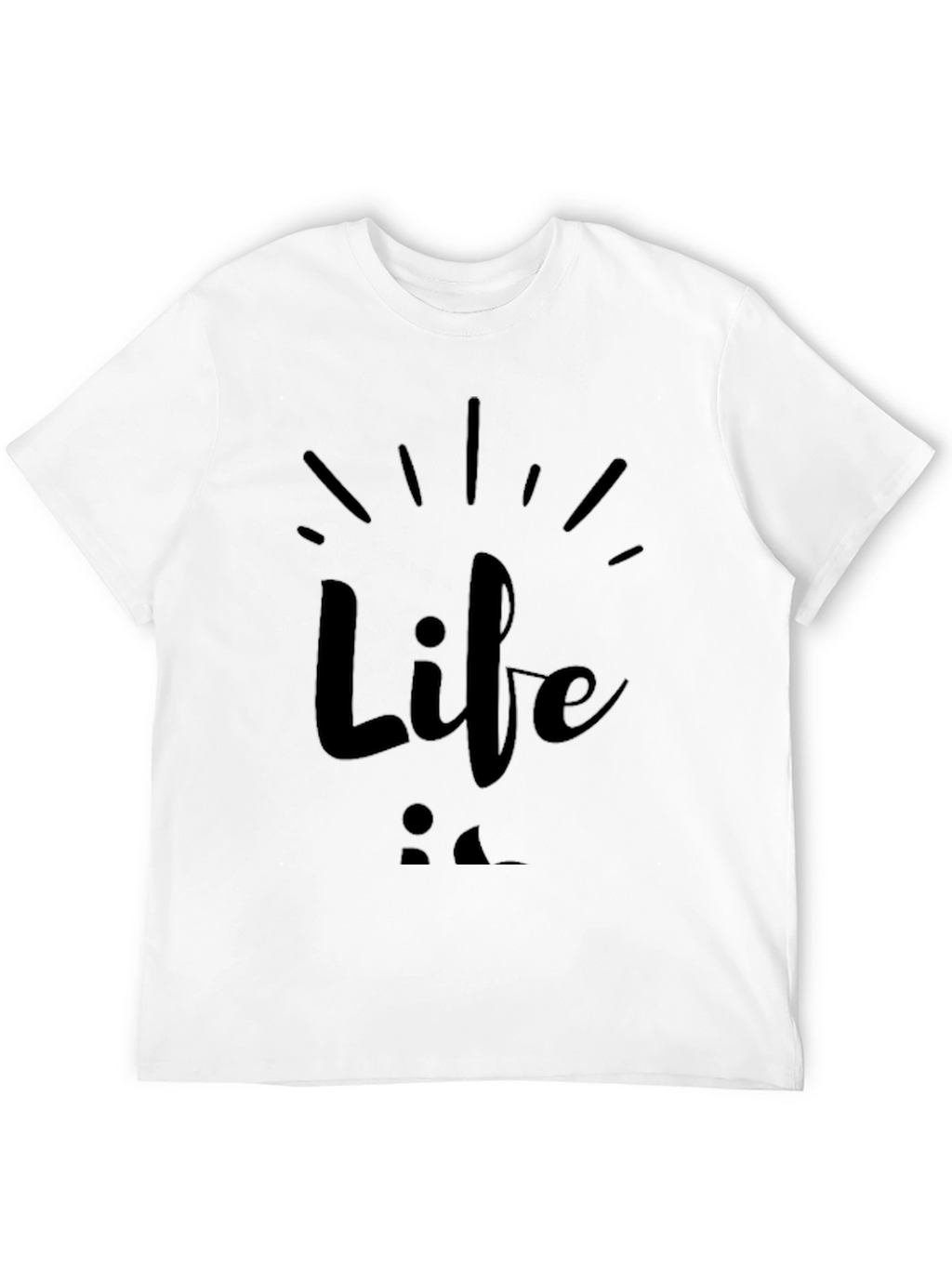 Life is Good Black Graphic T-Shirt