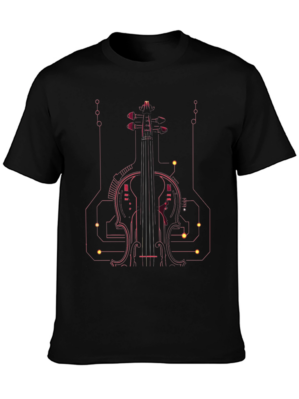 Tech Violin Graphic Tee - Modern Musician Style