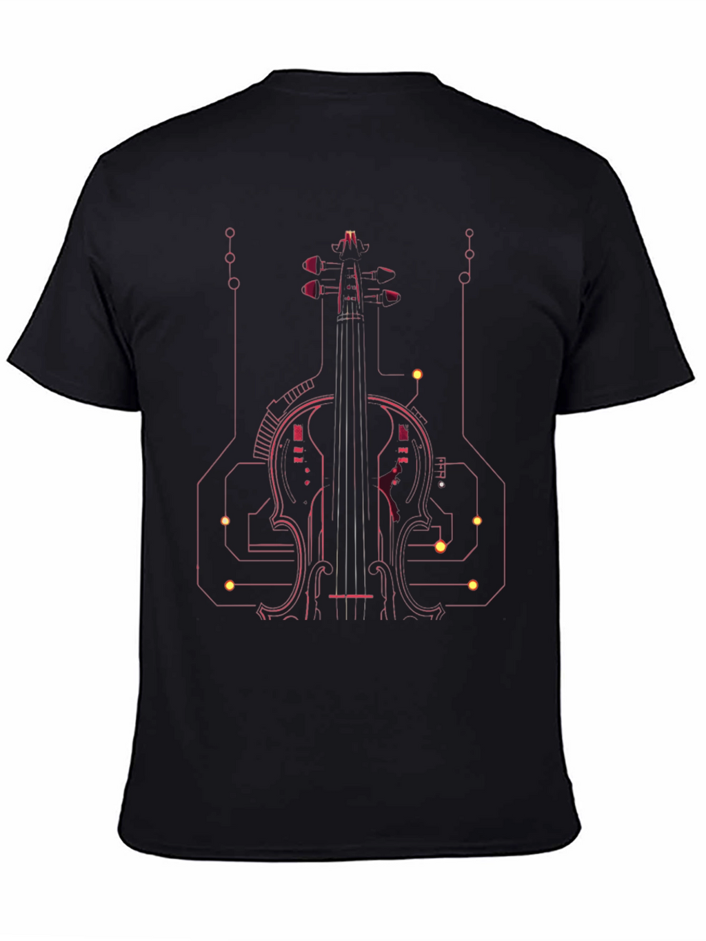 Tech Violin Graphic Tee - Modern Musician Style