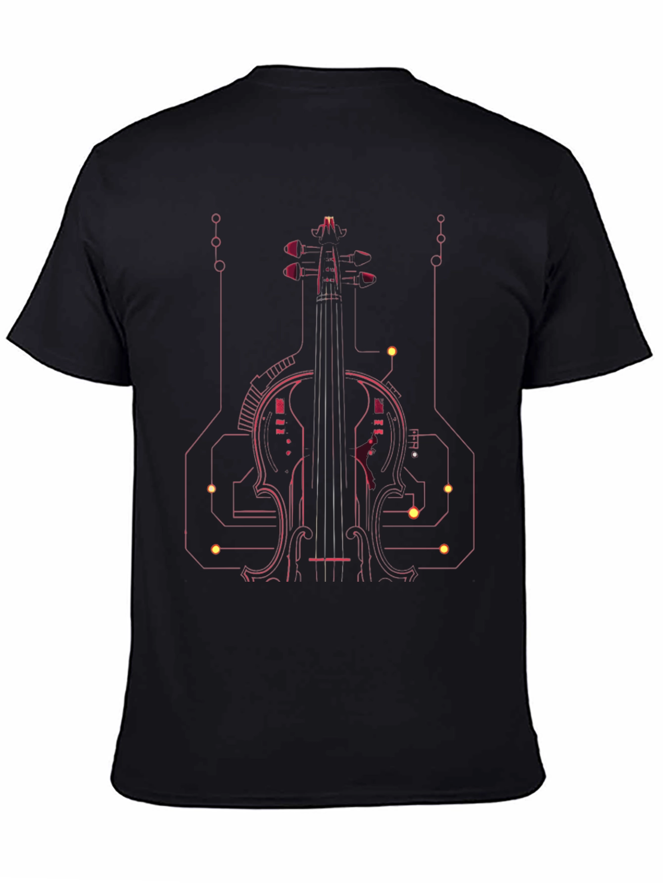 Tech Violin Graphic Tee - Modern Musician Style