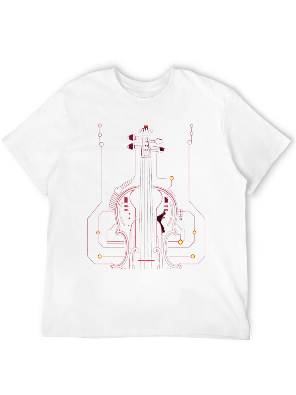 Tech Violin Graphic Tee - Modern Musician Style