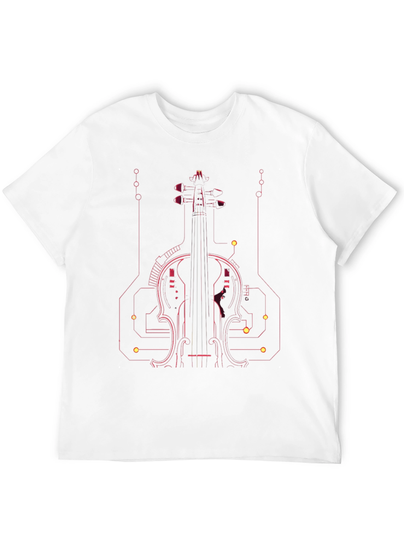 Tech Violin Graphic Tee - Modern Musician Style