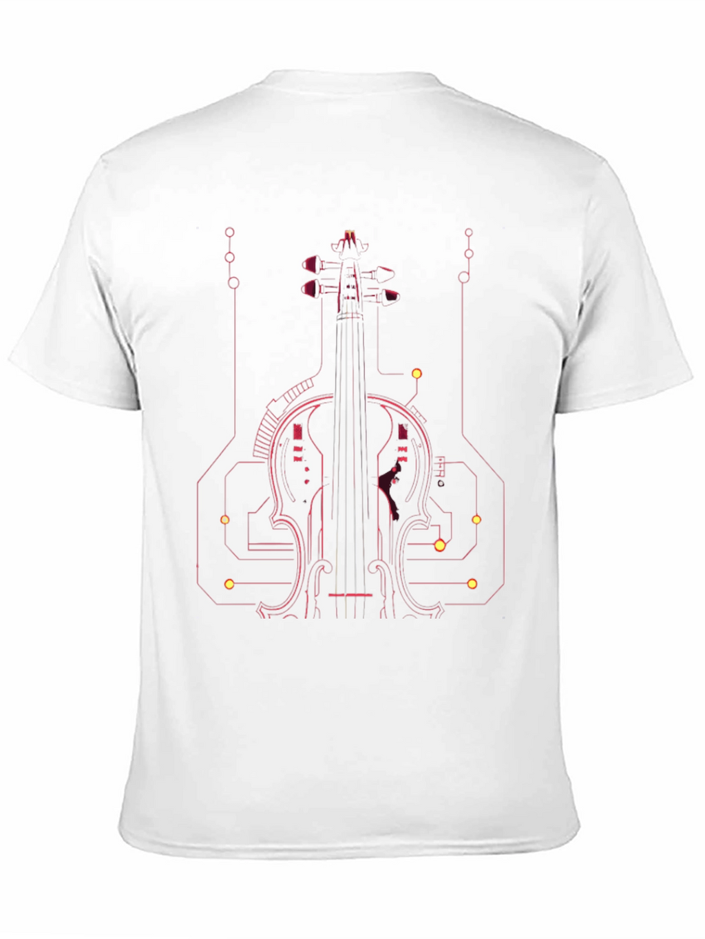 Tech Violin Graphic Tee - Modern Musician Style