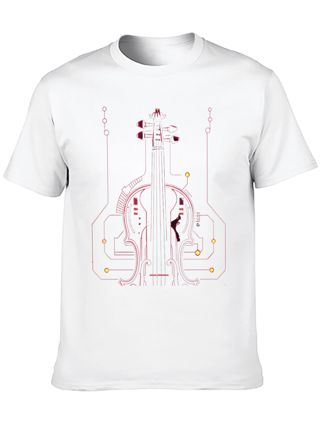 Tech Violin Graphic Tee - Modern Musician Style