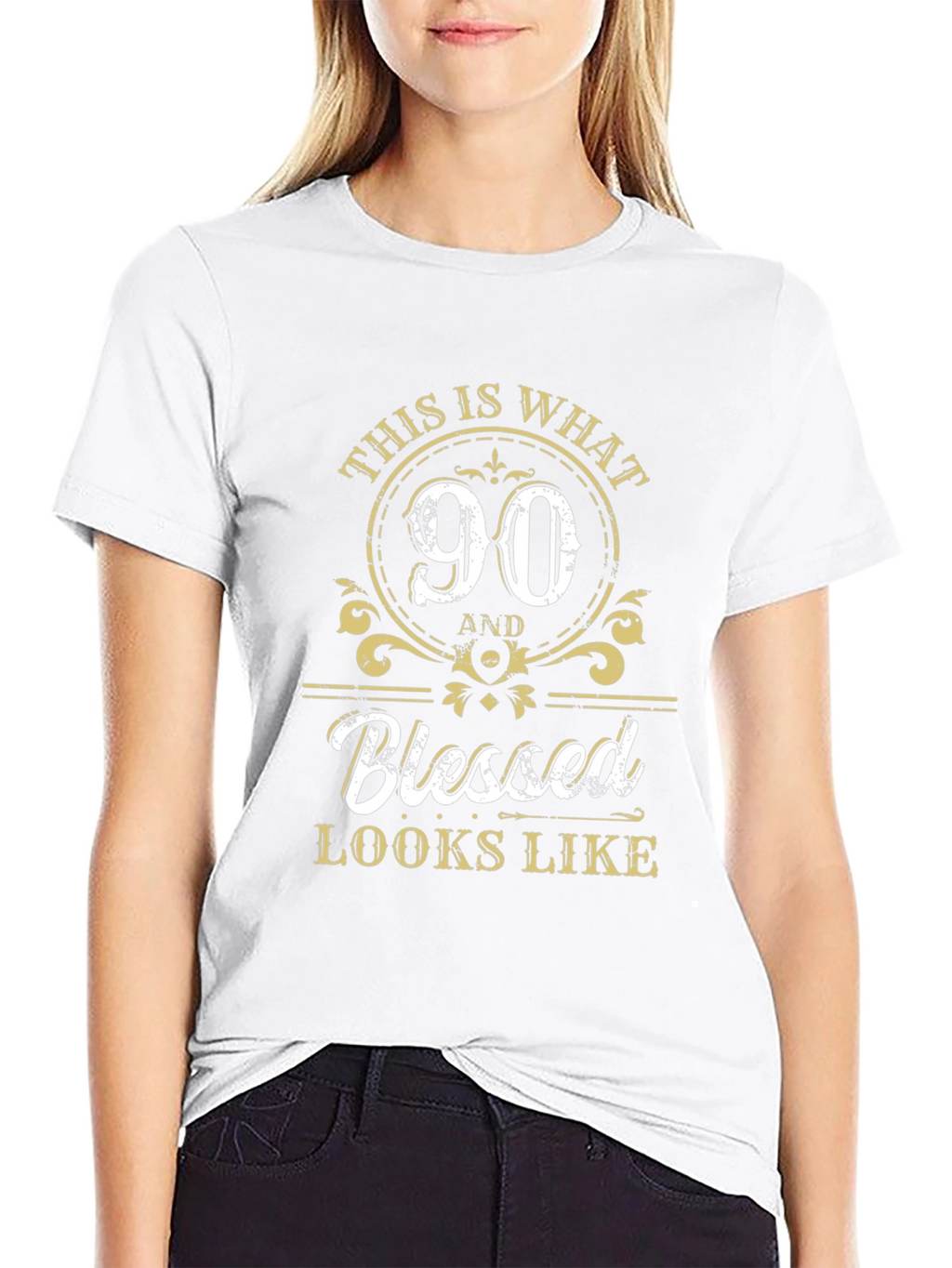 90th Birthday Blessed Graphic T-Shirt