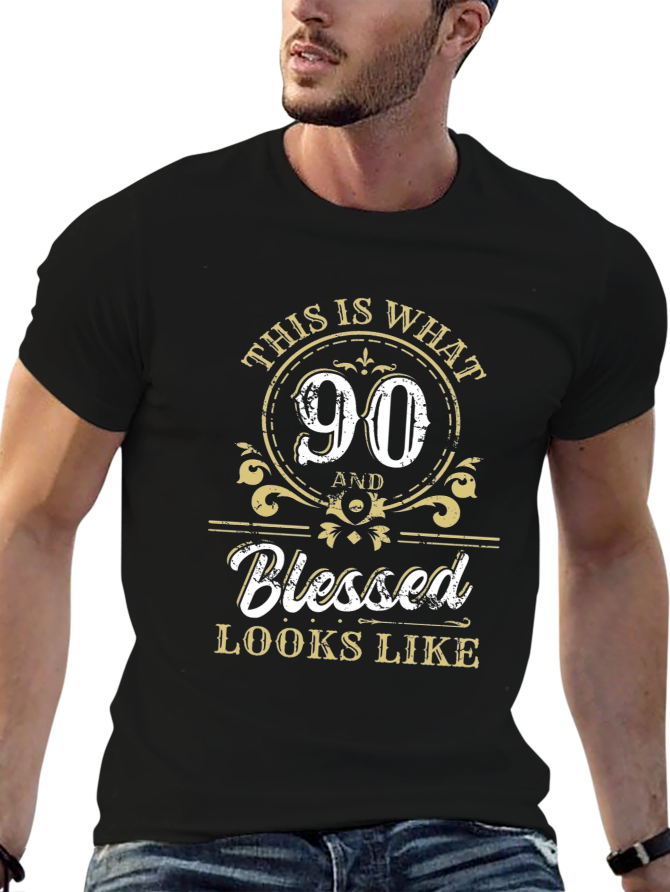 90th Birthday Blessed Graphic T-Shirt